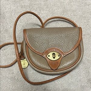 Dooney & Bourke Brown and Tan Crossbody Bag